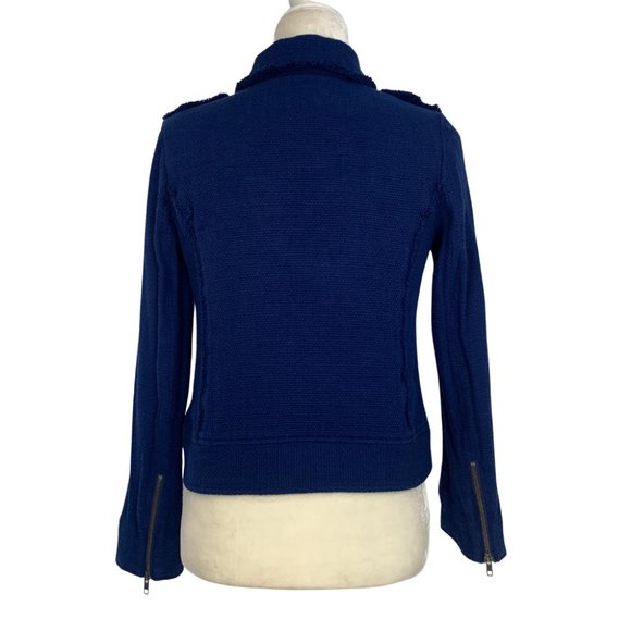 Joie Tweed Jacket Gold Tone Buttons Military Small - Picture 2 of 14